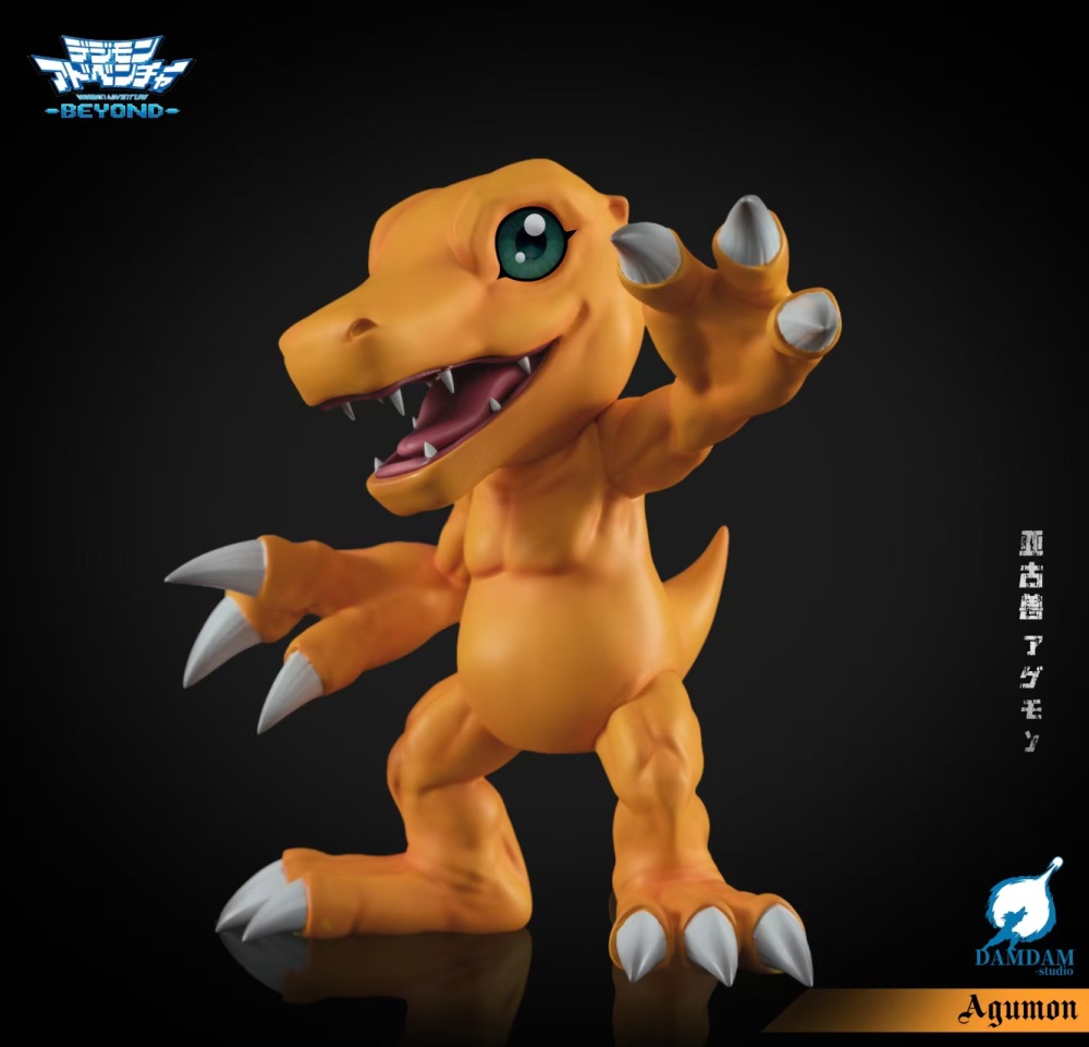 Damdam Studio - Wargreymon x Agumon - Digimon Resin Statue
