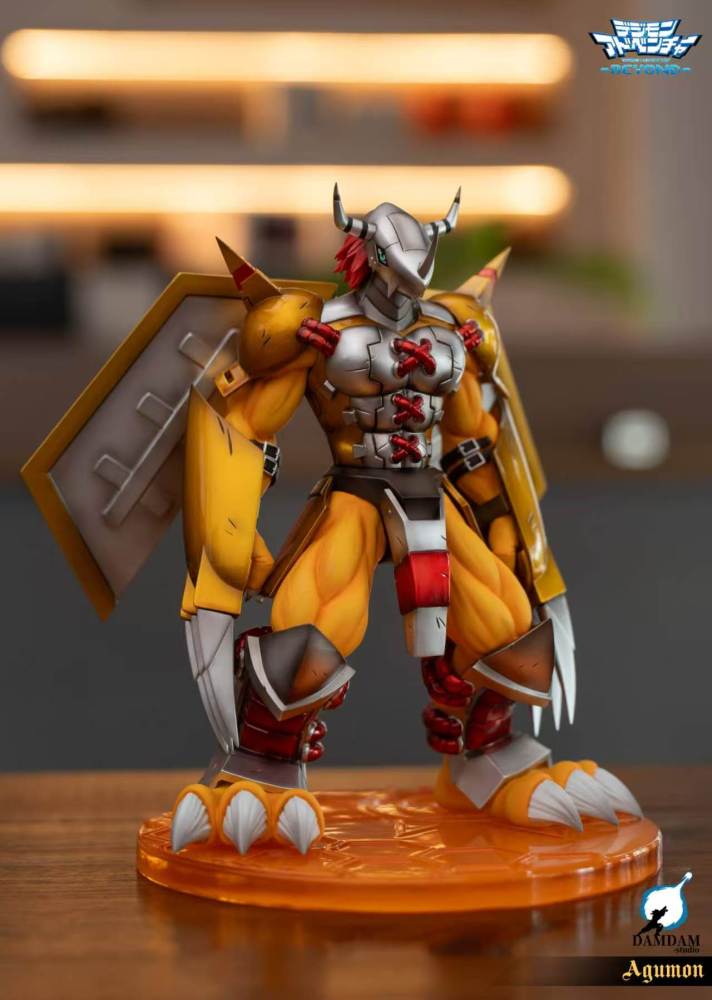 Damdam Studio - Wargreymon x Agumon - Digimon Resin Statue