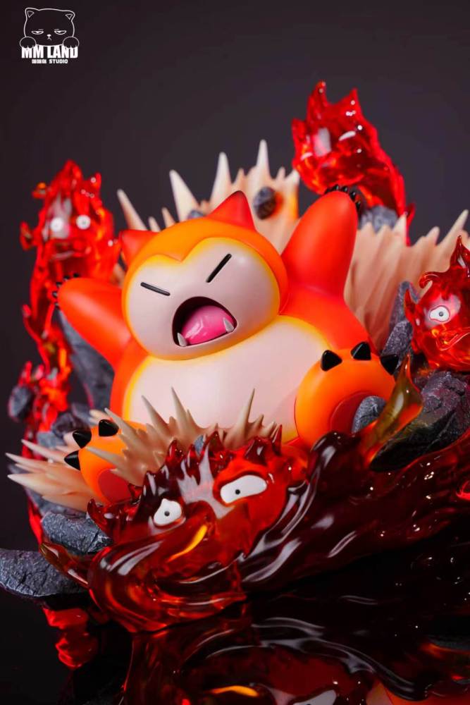 MMLand Studio - Snorlax x Calcifer - Pokemon Resin Statue