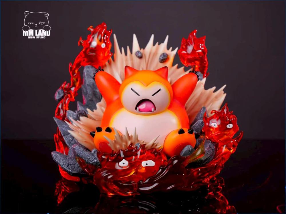 MMLand Studio - Snorlax x Calcifer - Pokemon Resin Statue