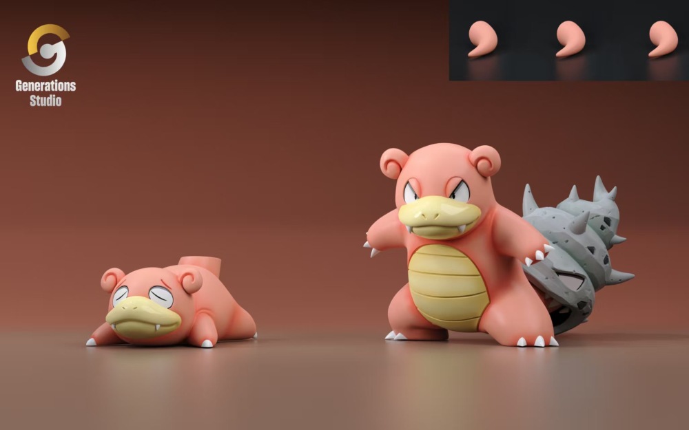 Generations Studio - Slowpoke x Slowbro - Pokemon Scale World
