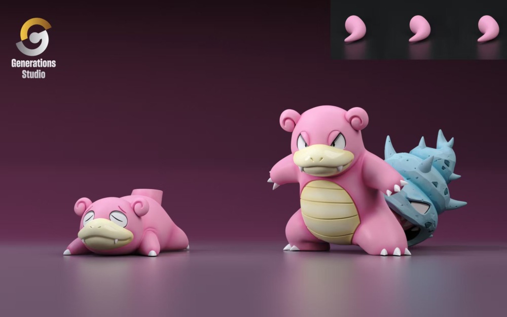 Generations Studio - Slowpoke x Slowbro - Pokemon Scale World