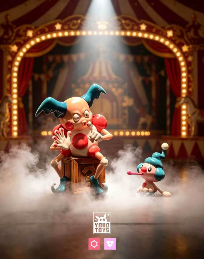 YoHoToys Studio - Mr Mime x Mime Jr - Pokemon Resin Statue