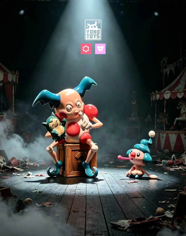 YoHoToys Studio - Mr Mime x Mime Jr - Pokemon Resin Statue