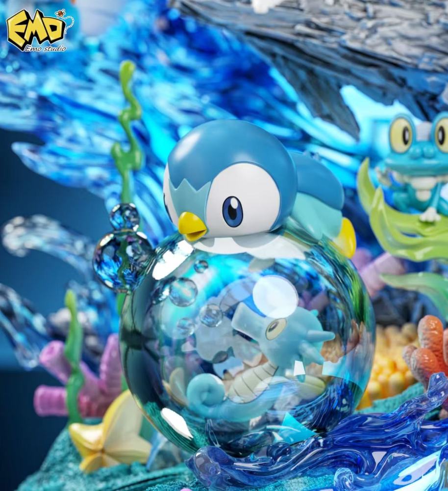 Emo Studio - Water Type Ecology Scene - Pokemon Resin Statue