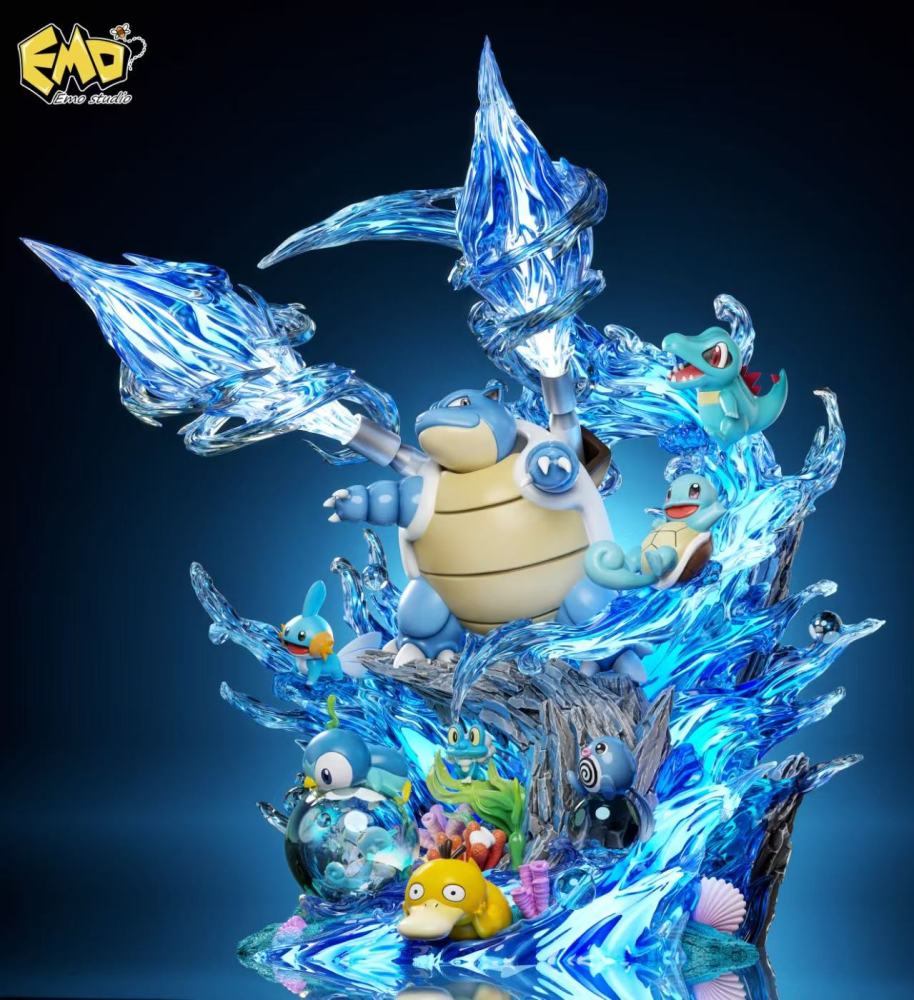 Emo Studio - Water Type Ecology Scene - Pokemon Resin Statue