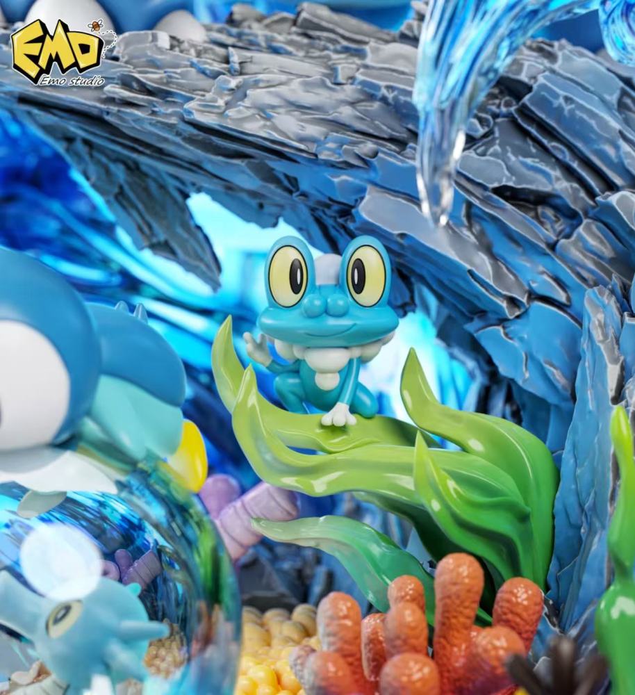 Emo Studio - Water Type Ecology Scene - Pokemon Resin Statue