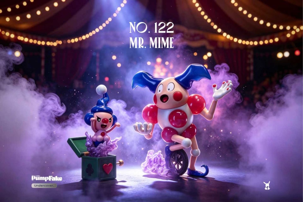 Pumpfake Studio - Mr Mime x Mime Jr - Pokemon Resin Statue