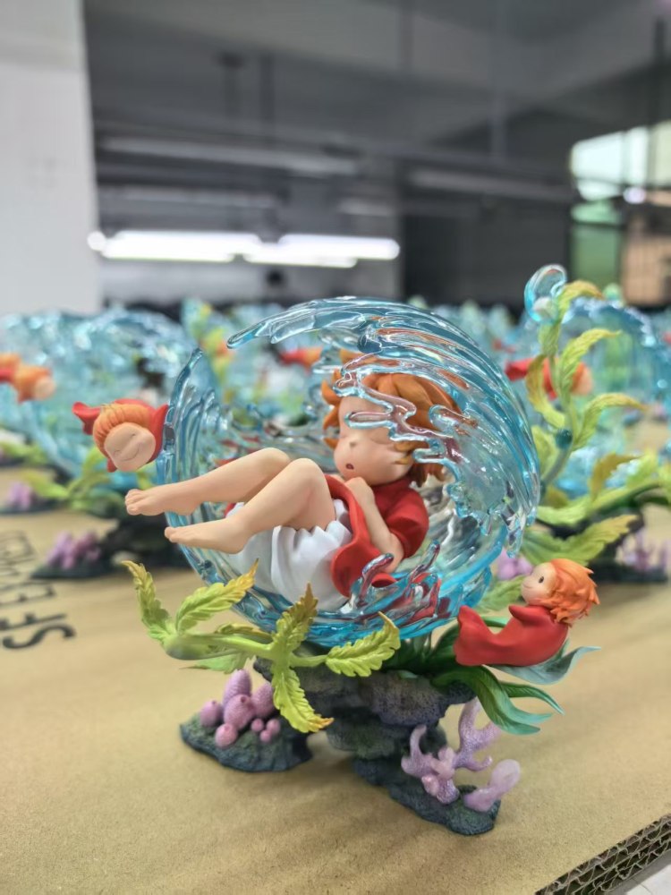 [In Stock] Kyuu Studio - Ponyo Ecology Scene - Gake No Ue No Ponyo Resin Statue