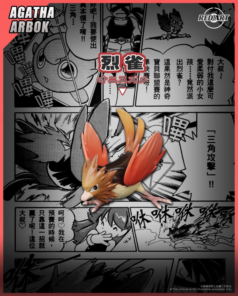 Red Art Studio - Dr Oak x Spearow - Pokemon Scale World
