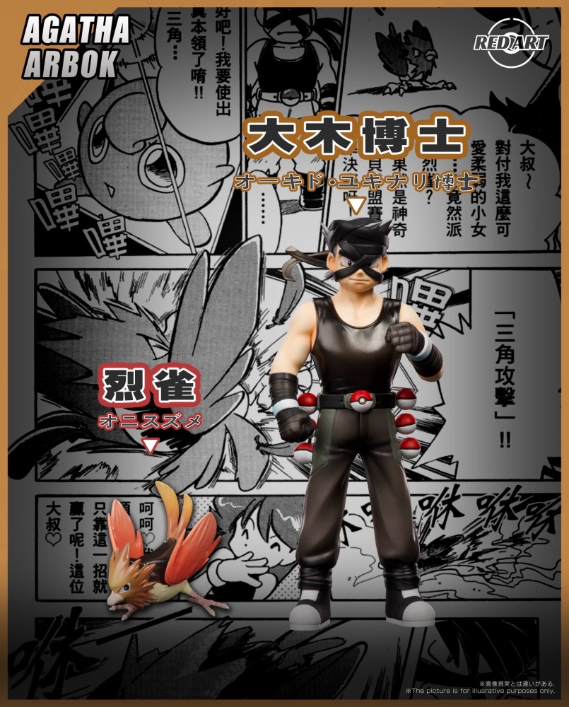 Red Art Studio - Dr Oak x Spearow - Pokemon Scale World