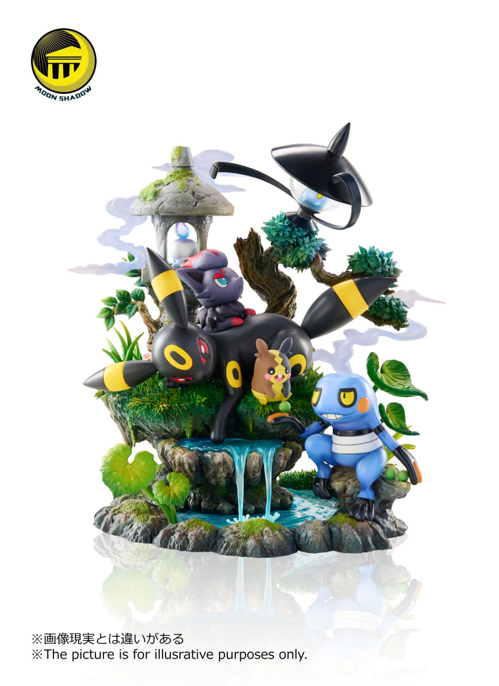 Moon Shadow - Umbreon Ecology Scene - Pokemon Resin Statue
