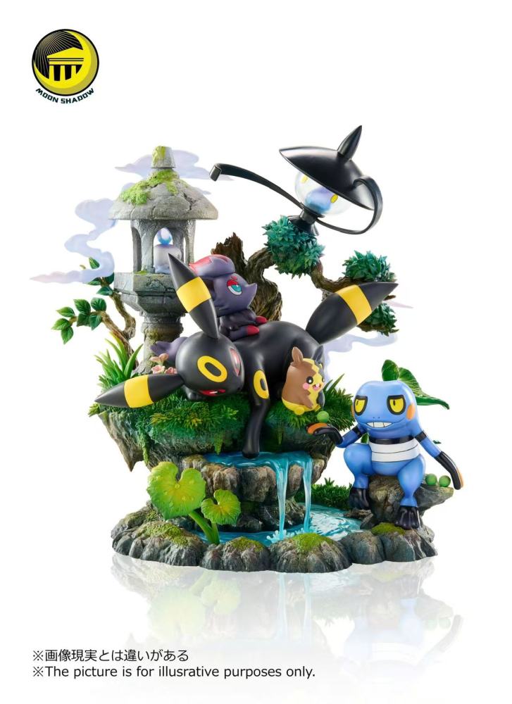 Moon Shadow - Umbreon Ecology Scene - Pokemon Resin Statue