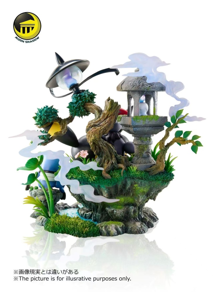 Moon Shadow - Umbreon Ecology Scene - Pokemon Resin Statue