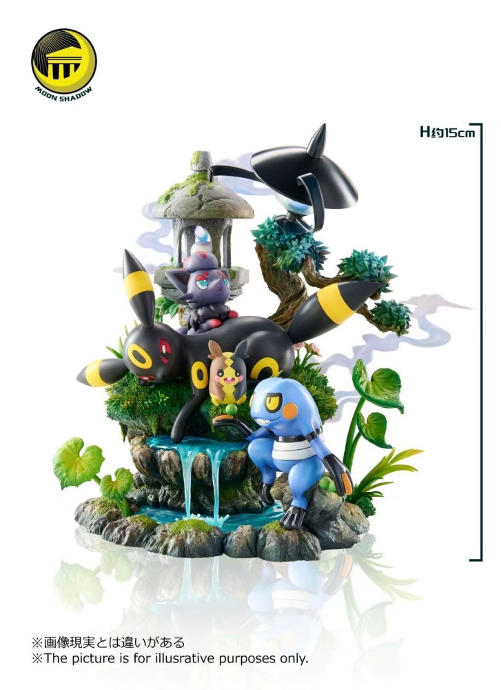 Moon Shadow - Umbreon Ecology Scene - Pokemon Resin Statue