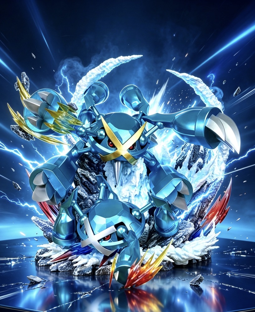 Spicy Studio - Metagross Mega Evolution - Pokemon Resin Statue