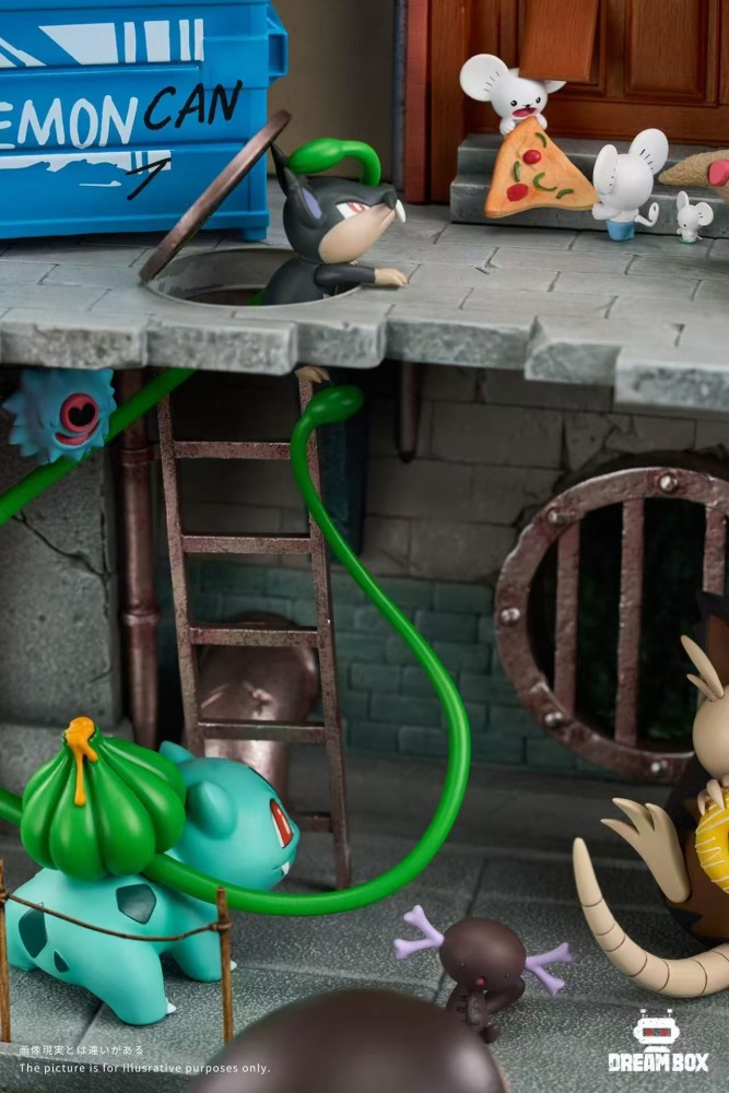 Dream Box Studio - City Ecology Pokemon Scene - Pokemon Resin Statue