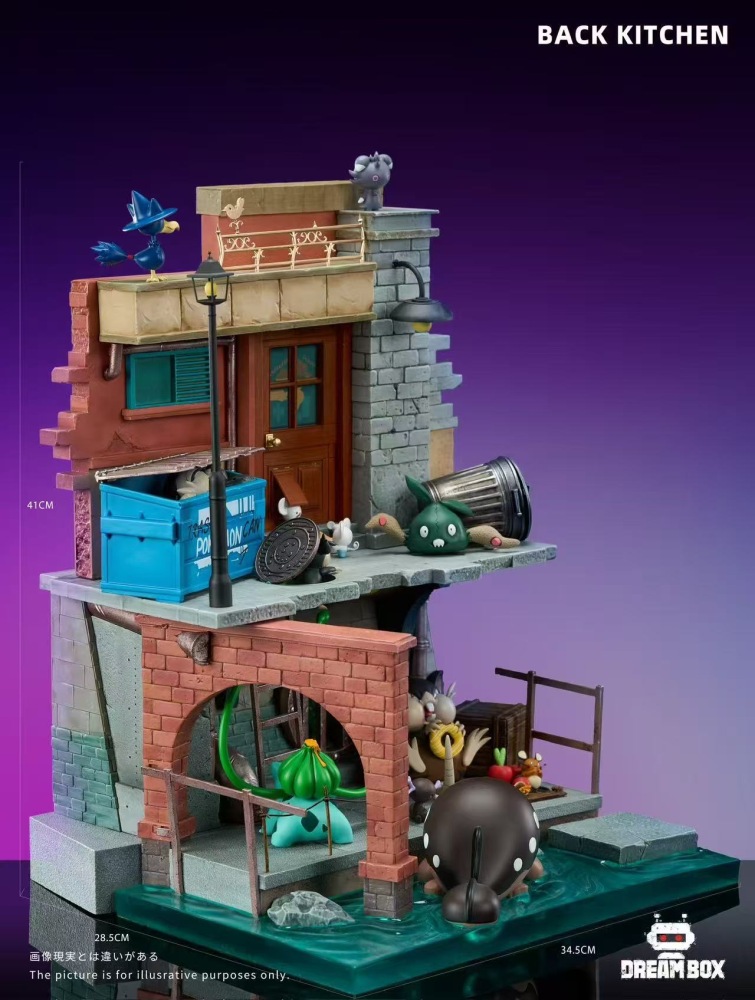Dream Box Studio - City Ecology Pokemon Scene - Pokemon Resin Statue