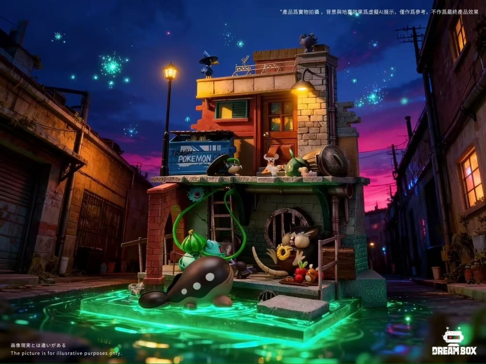 Dream Box Studio - City Ecology Pokemon Scene - Pokemon Resin Statue
