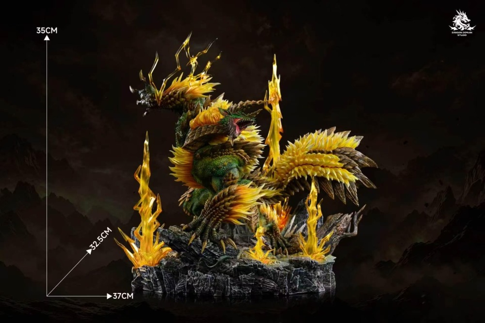 [Preorder] Dragon Realm Studio - Zinogre x Stygian Zinogre x Thunderlord Zinogre - Monster Hunter Resin Statue