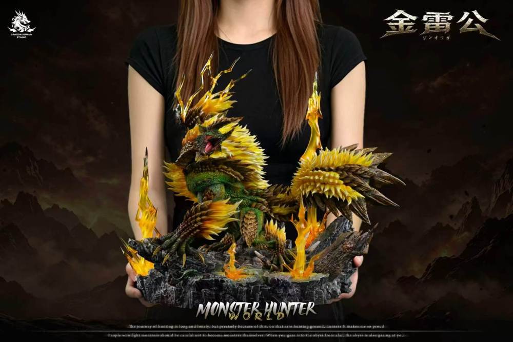 [Preorder] Dragon Realm Studio - Zinogre x Stygian Zinogre x Thunderlord Zinogre - Monster Hunter Resin Statue