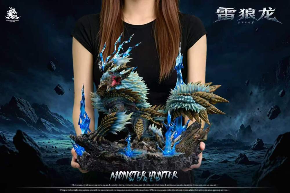 [Preorder] Dragon Realm Studio - Zinogre x Stygian Zinogre x Thunderlord Zinogre - Monster Hunter Resin Statue