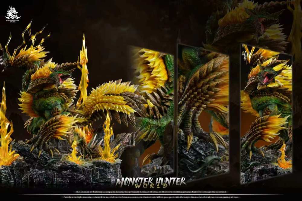 [Preorder] Dragon Realm Studio - Zinogre x Stygian Zinogre x Thunderlord Zinogre - Monster Hunter Resin Statue