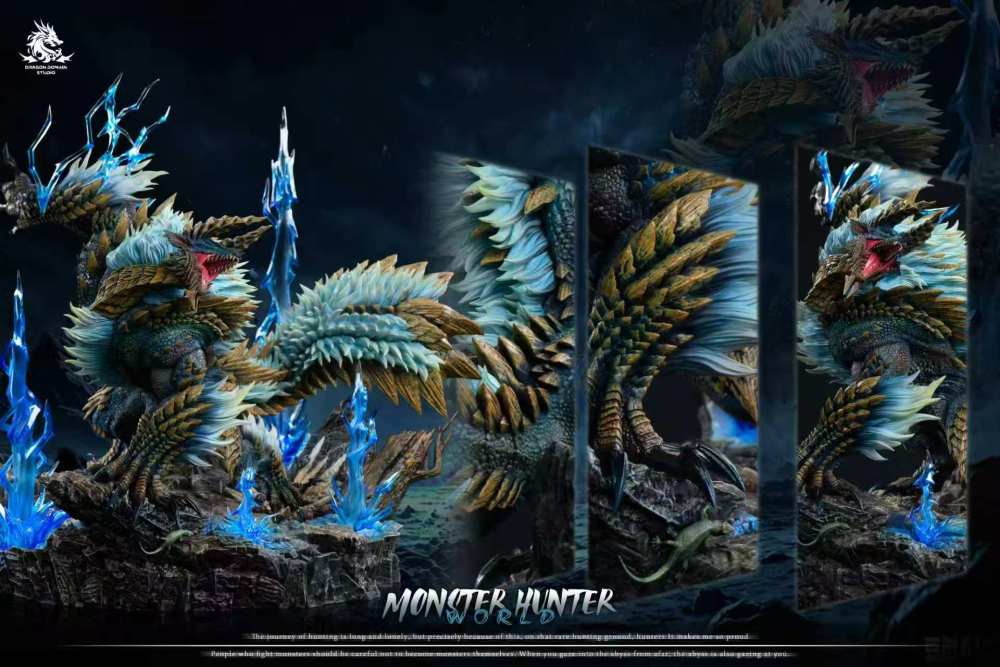[Preorder] Dragon Realm Studio - Zinogre x Stygian Zinogre x Thunderlord Zinogre - Monster Hunter Resin Statue
