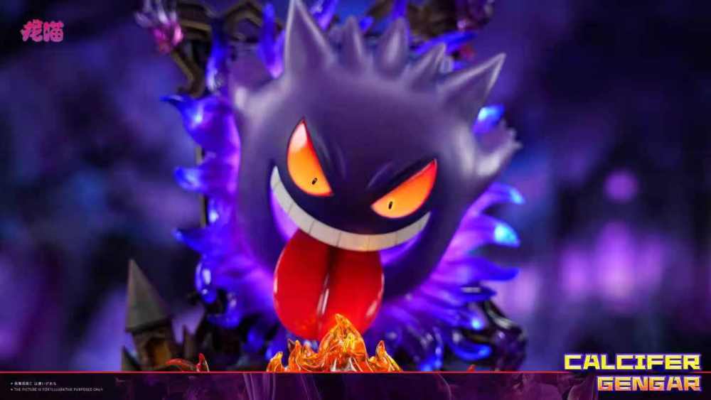 LongMiao Studio - Gengar x Calcifer - Pokemon Resin Statue