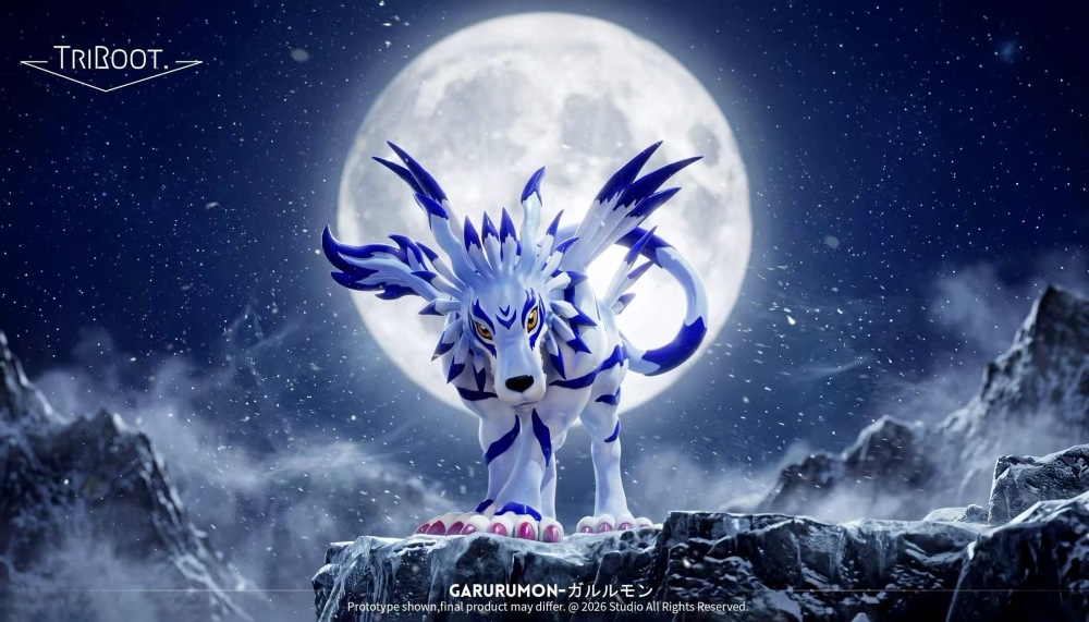 [Preorder] TriRoot Studio - Garurumon - Digimon Resin Statue