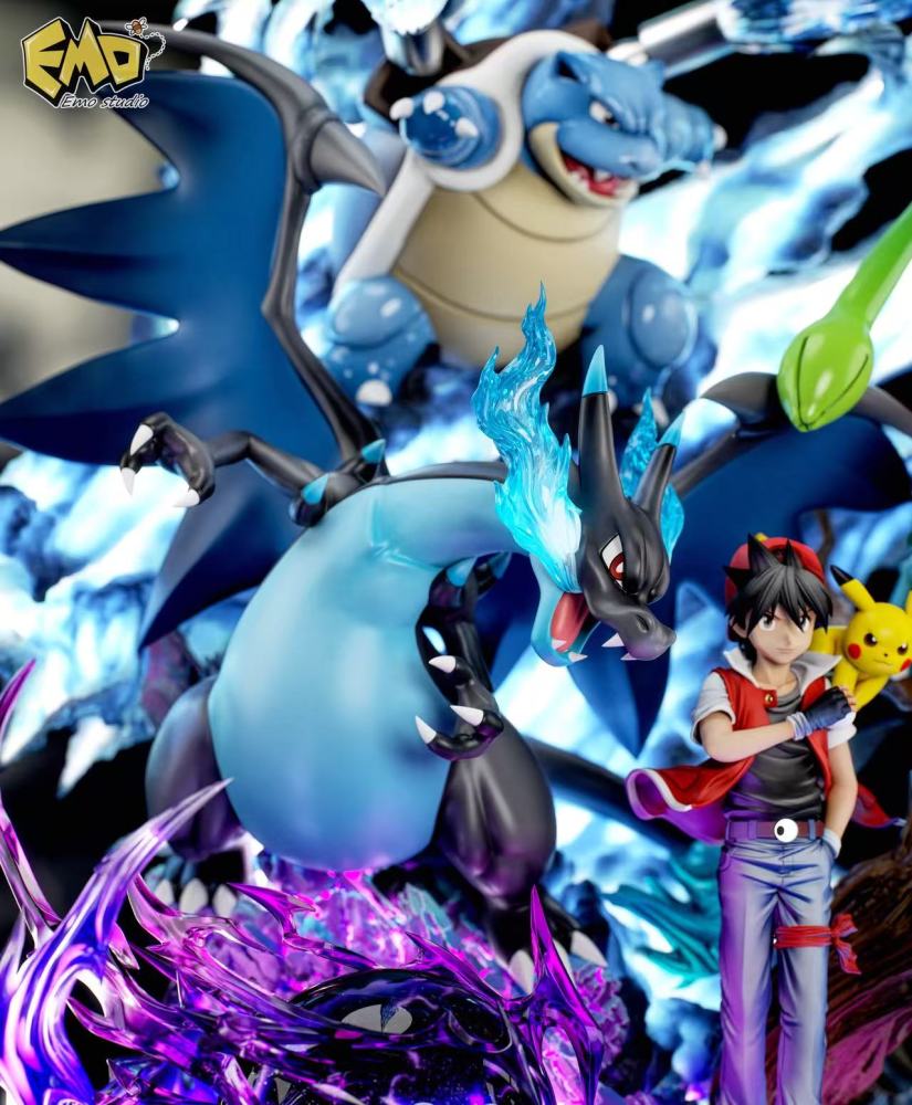 Emo Studio - Red Team - Pokemon Resin Statue