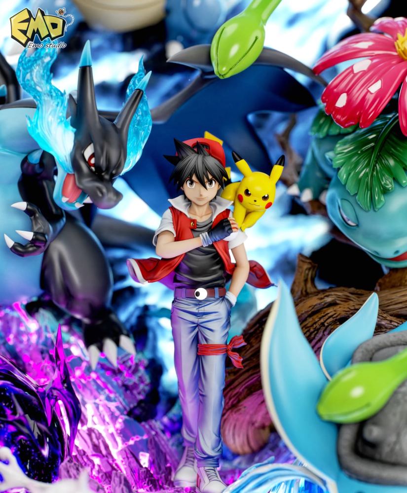 Emo Studio - Red Team - Pokemon Resin Statue