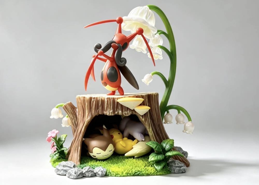 Fjrod Studio - Pikachus Nap Time - Pokemon Resin Statue