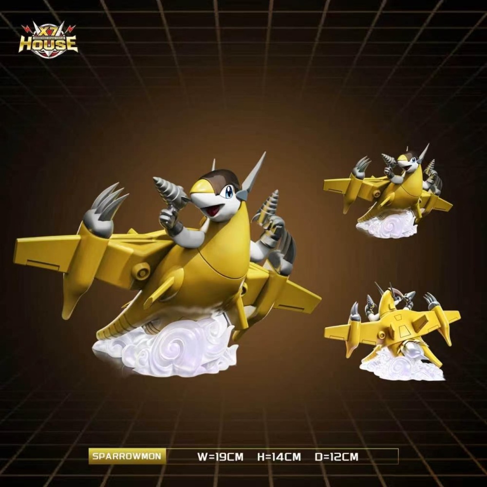 [Preorder] X7-House Studio - Sparrowmon - Digimon Resin Statue