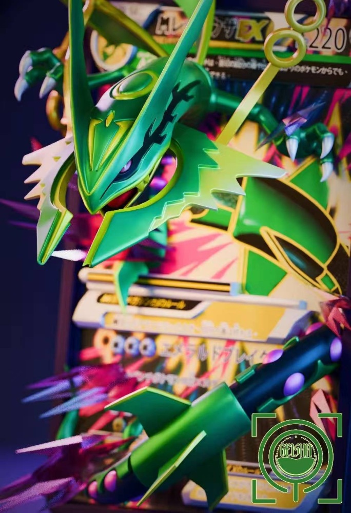 Geisha Studio - M Rayquaza EX Card - Pokemon Resin Statue