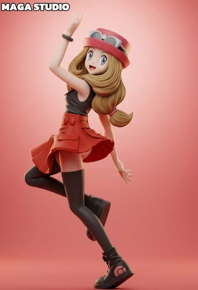 Maga Studio - Serena x Delphox - Pokemon Resin Statue