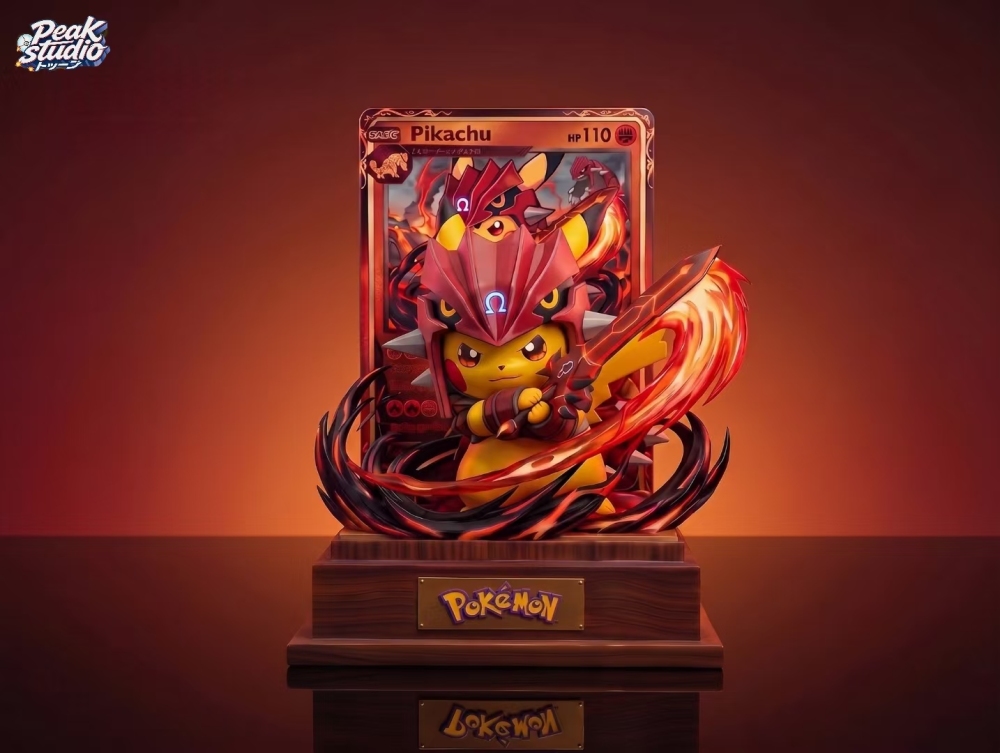 Peak Studio - Groudon Cap Pikachu - Pokemon Resin Statue