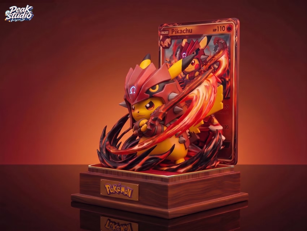 Peak Studio - Groudon Cap Pikachu - Pokemon Resin Statue