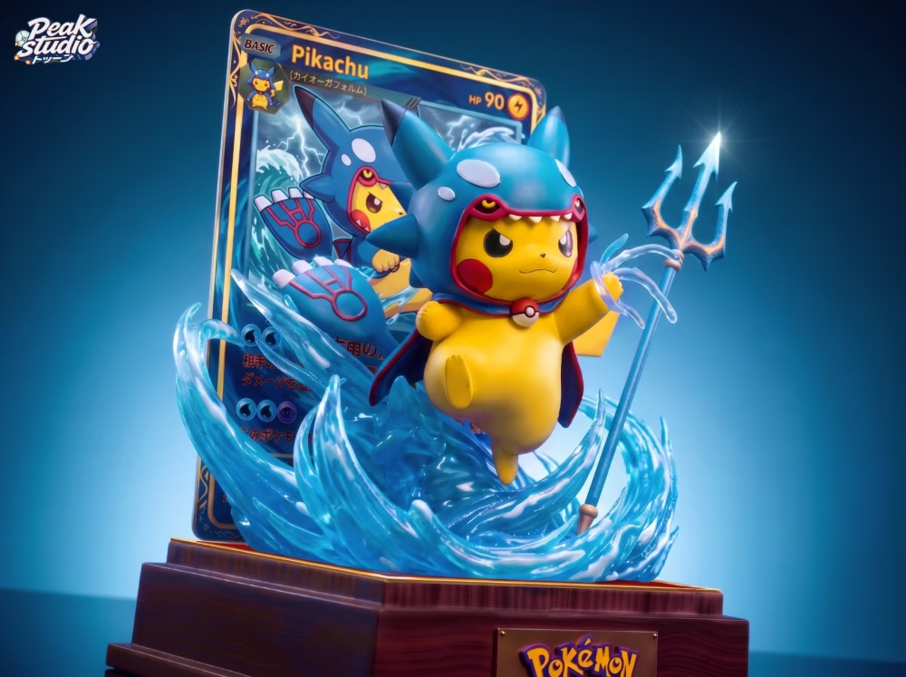Peak Studio - Kyogre Cap Pikachu - Pokemon Resin Statue
