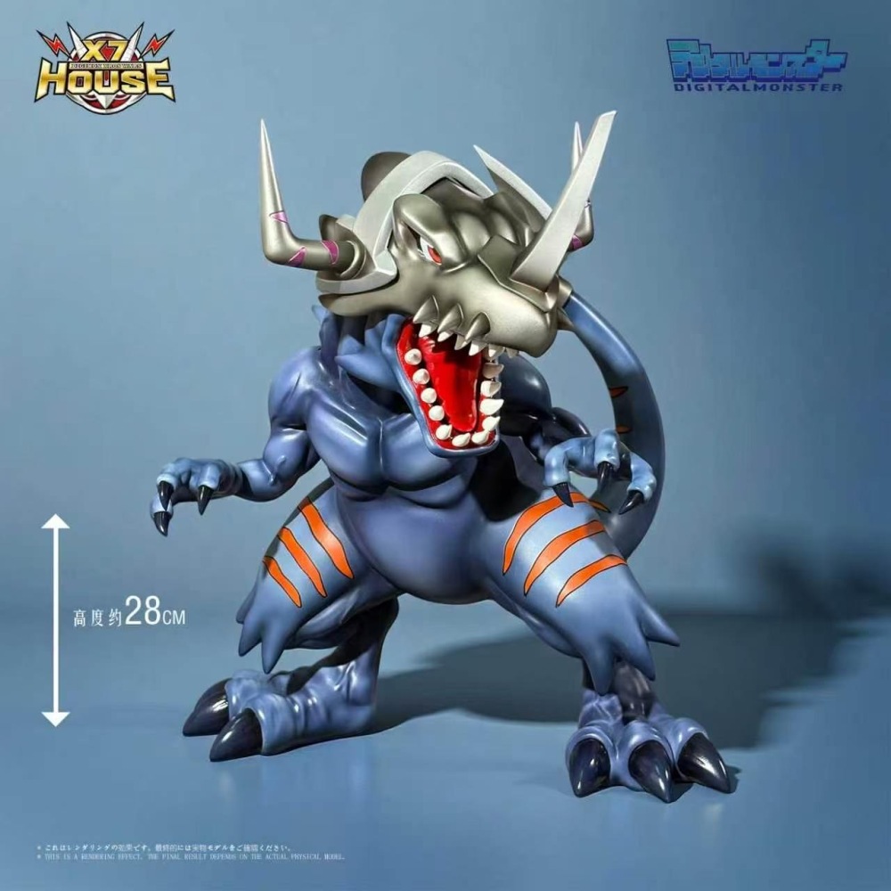 [Preorder] X7-House Studio - Greymon Xros Wars - Digimon Resin Statue