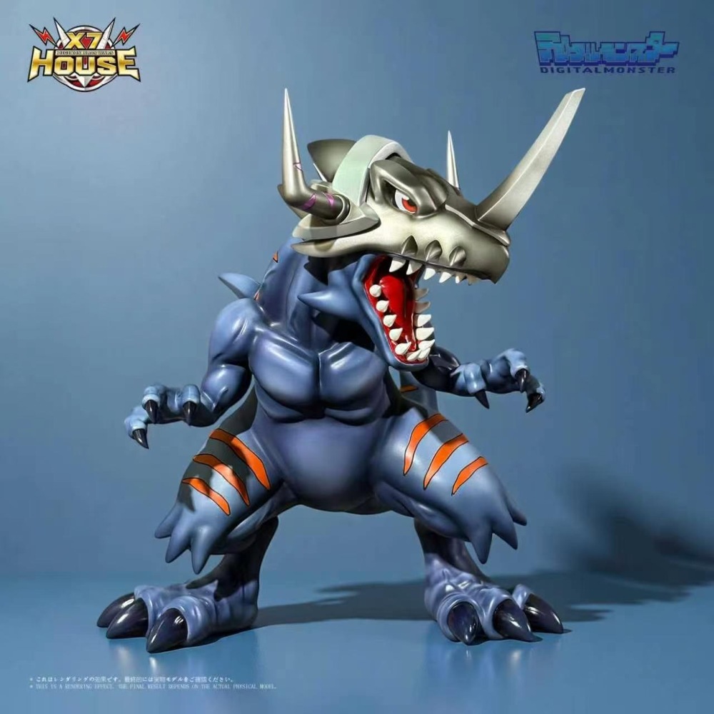 [Preorder] X7-House Studio - Greymon Xros Wars - Digimon Resin Statue