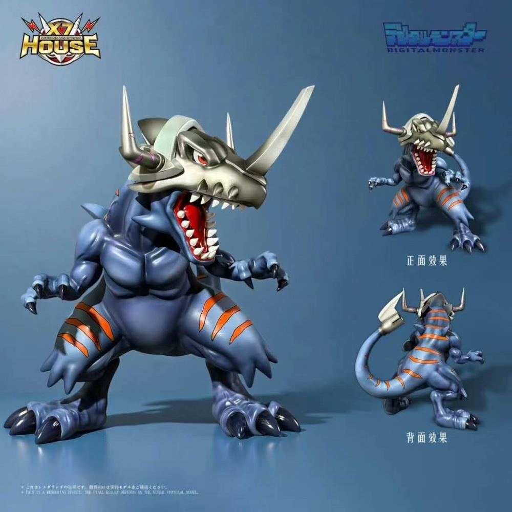 [Preorder] X7-House Studio - Greymon Xros Wars - Digimon Resin Statue