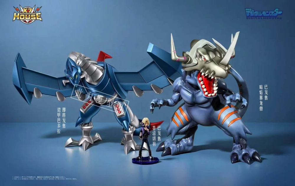[Preorder] X7-House Studio - Greymon Xros Wars - Digimon Resin Statue