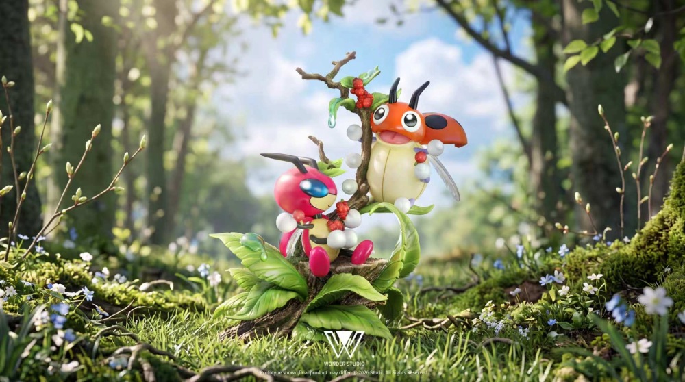 Wonder Studio - Ledyba x Ledian - Pokemon Resin Statue