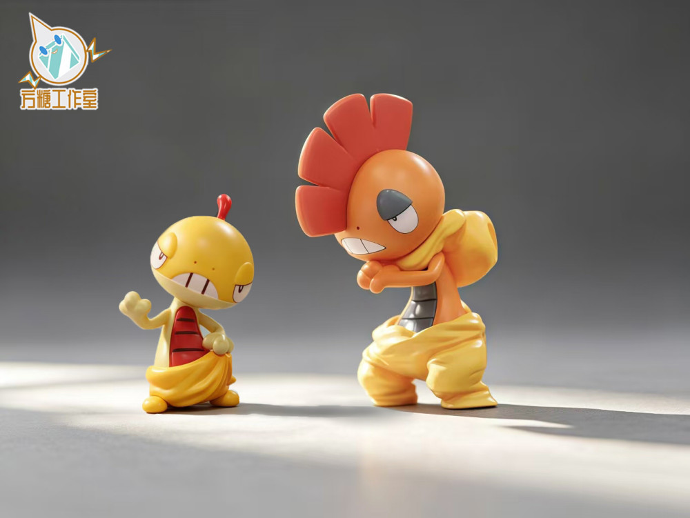 Sugar Cube Studio - Scraggy x Scrafty - Pokemon Scale World