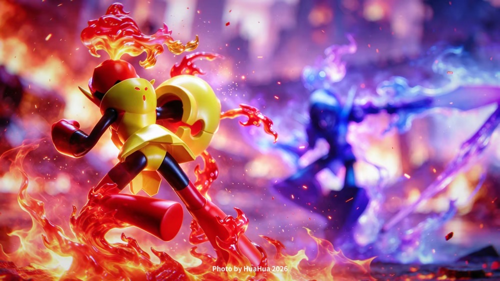 Lunisolar Studio - Ceruledge x Armarouge - Pokemon Scale World