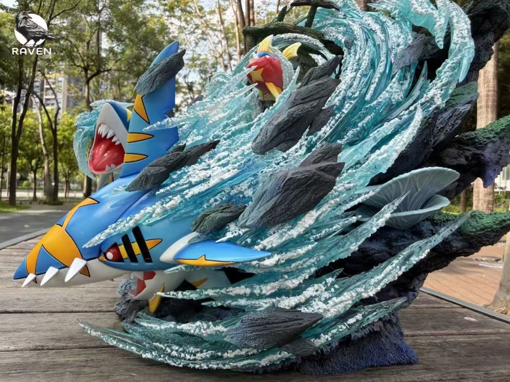 Raven Studio - Sharpedo Evolution - Pokemon Resin Statue