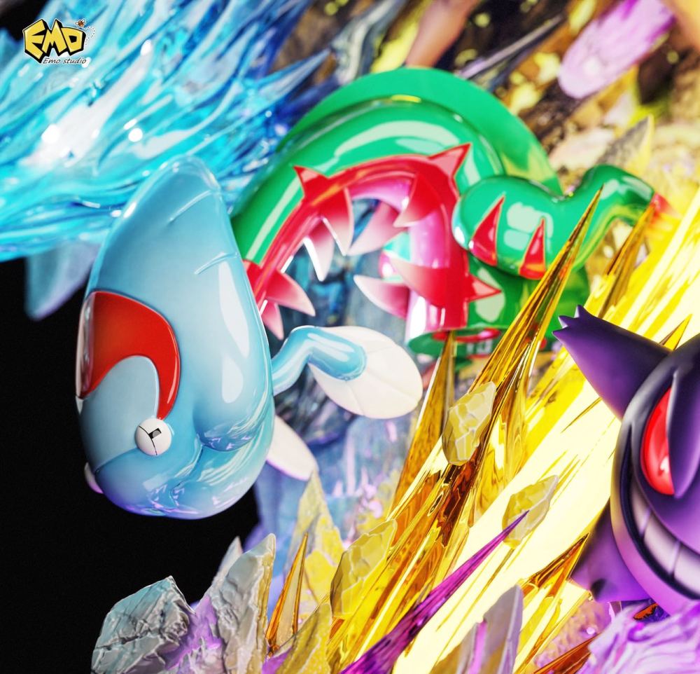 Emo Studio - Ash Champion Team - Pokemon Resin Statue