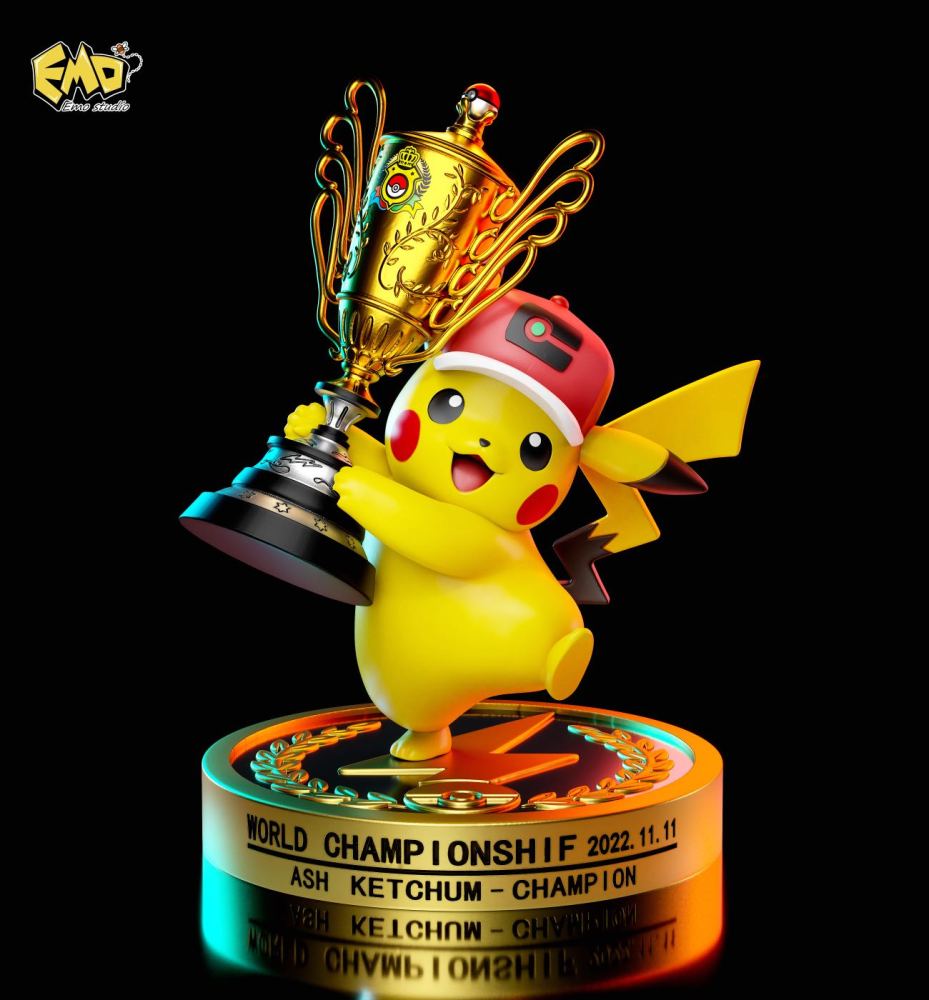 Emo Studio - Ash Champion Team - Pokemon Resin Statue