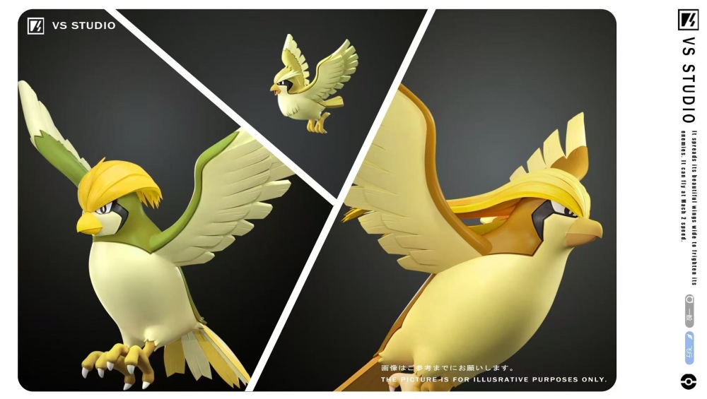 VS Studio - Pidgeot Evolution - Pokemon Resin Statue